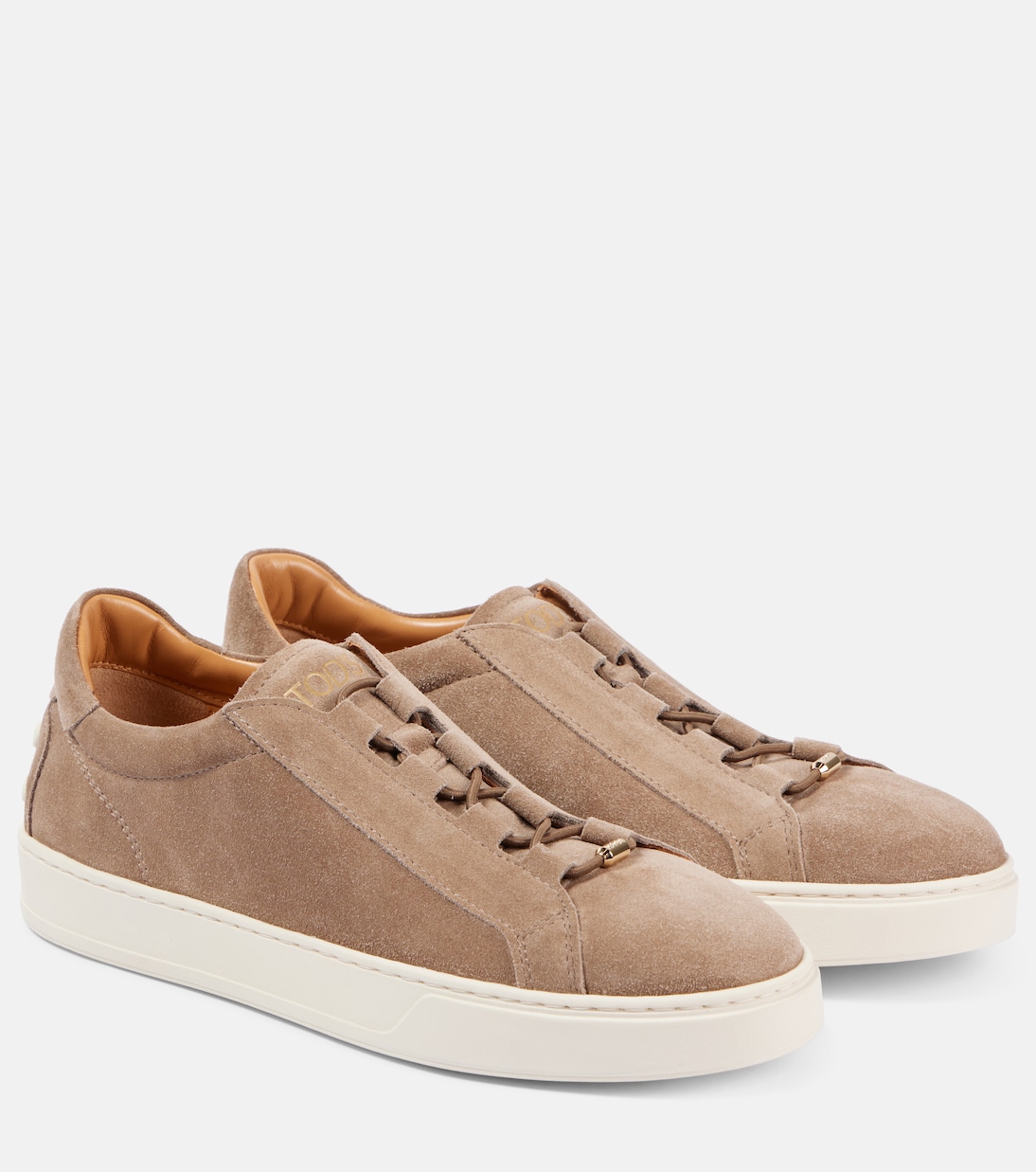 Замшевые кроссовки Tod's, Creta Chiaro