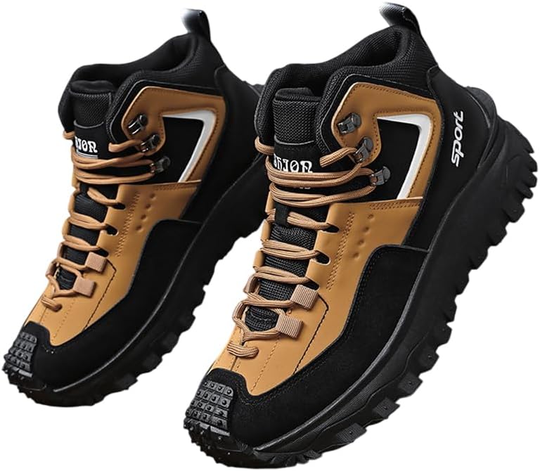 

Мужские походные ботинки Водонепроницаемые Легкие для трекинга ботинки Высокие на щиколотку Для улицы и дороги Мотокросс Защитные ботинки Generic, хаки