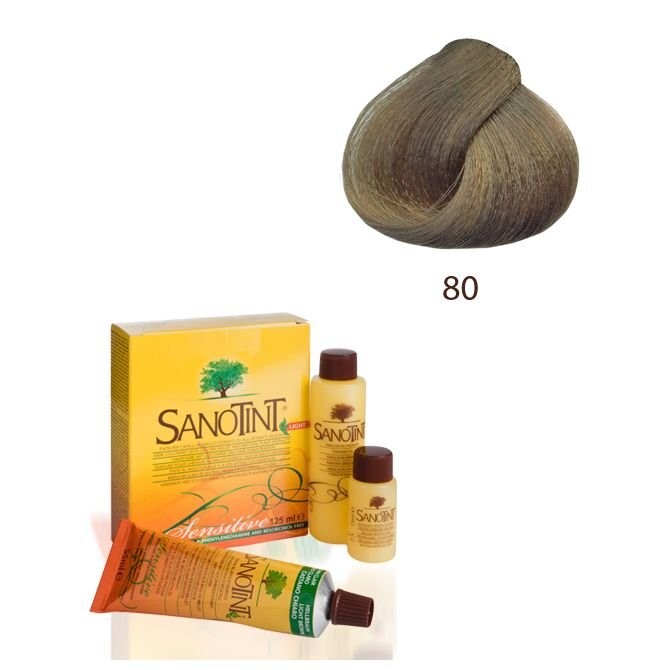 

Sanotint, Sensitive, краска для волос на основе растительных экстрактов и витаминов 80 Light Natural Blonde, 125 мл