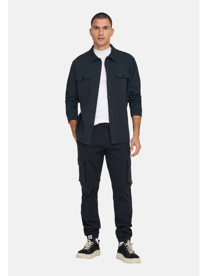 

Only&Sons Футболка «Новый Кодил» темно-синего цвета