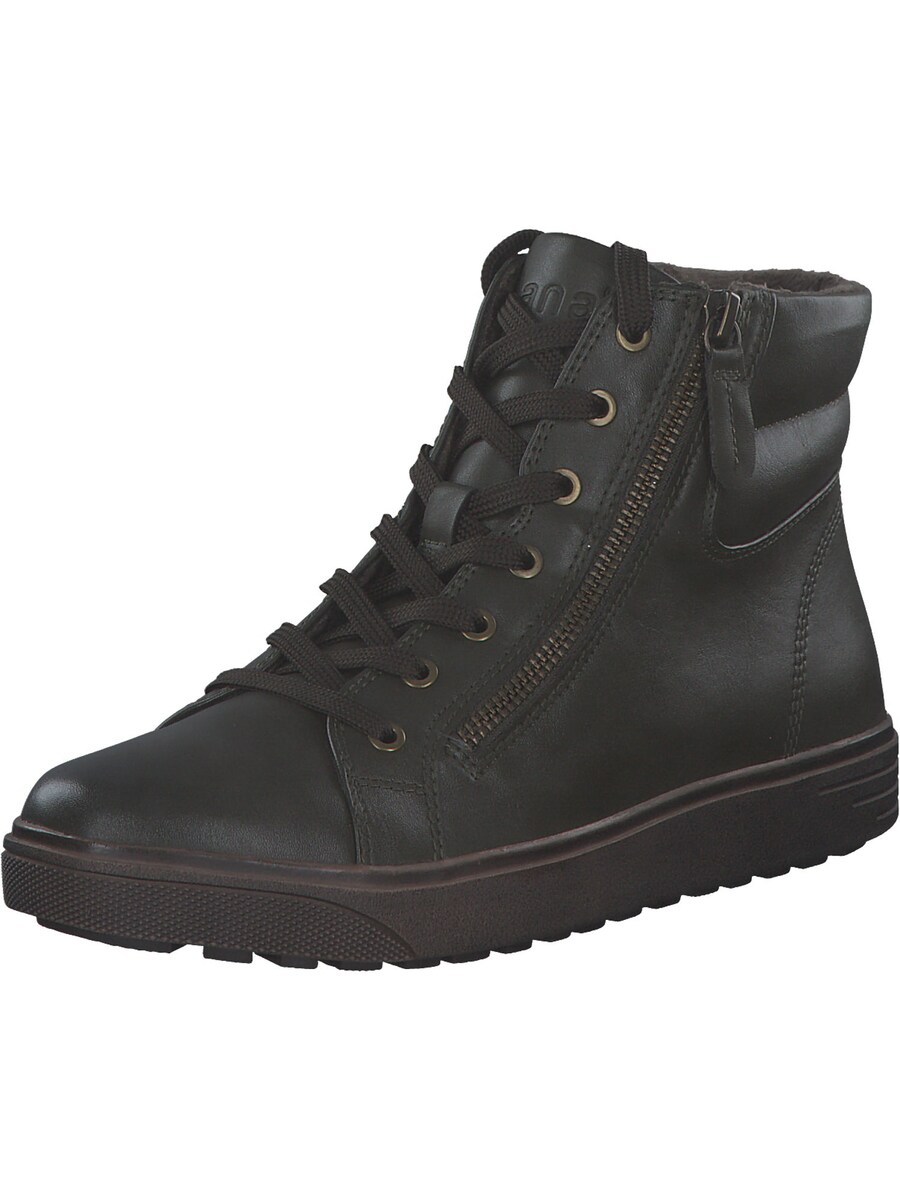 Ботильоны на шнуровке JANA Lace-Up Ankle Boots, темно-зеленый