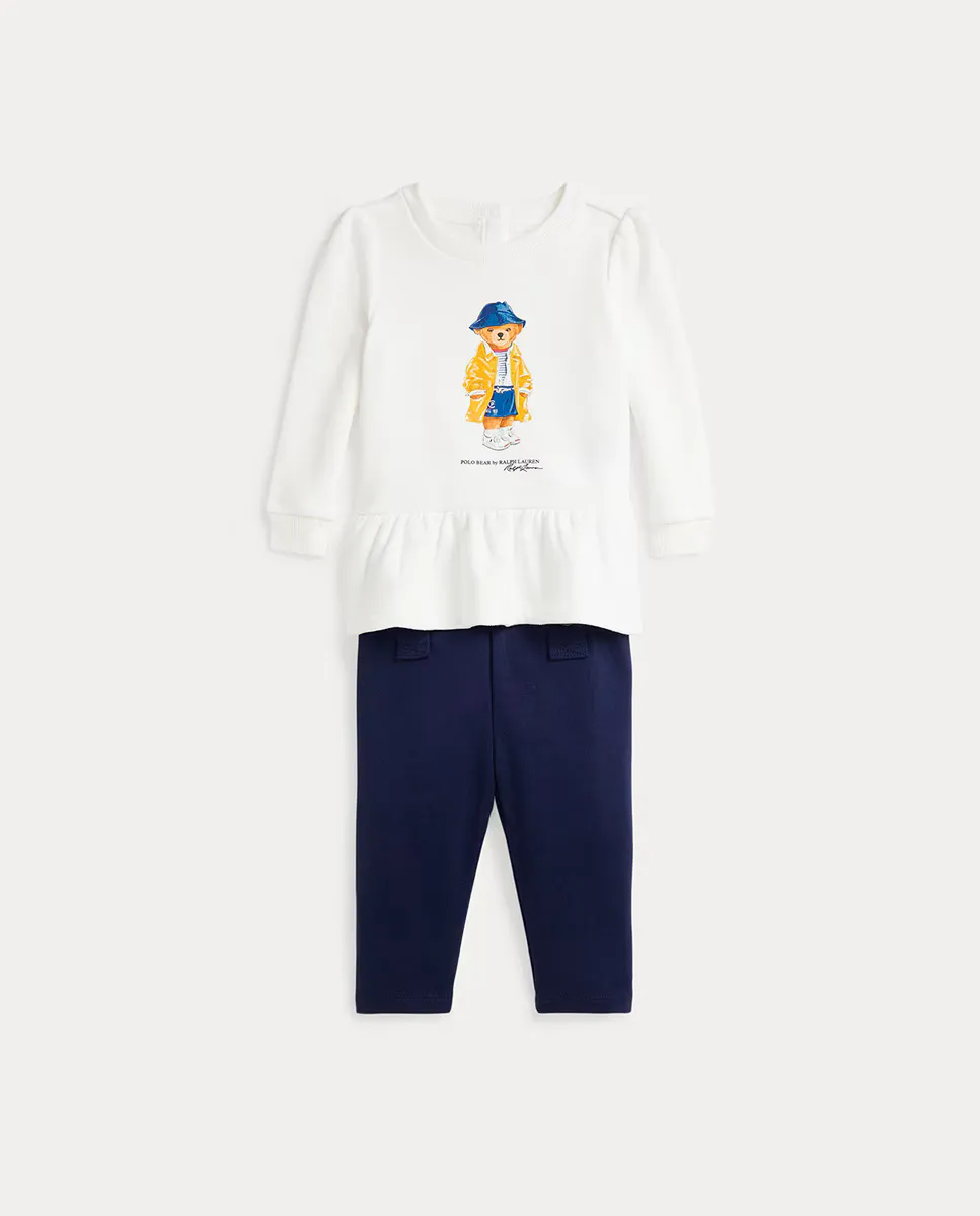 

Комплект для девочки с Polo Bear Polo Ralph Lauren, многоцветный
