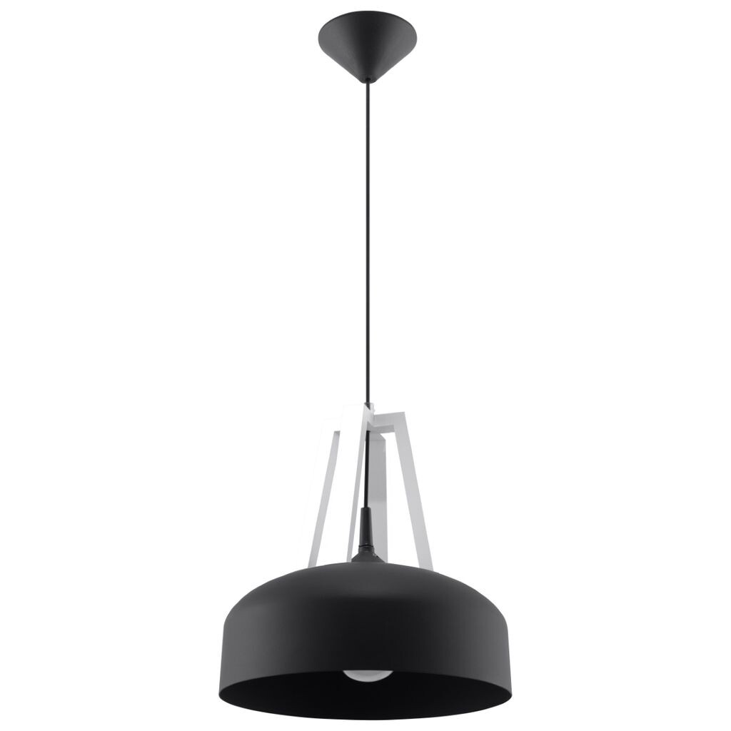 

Подвесной светильник CASCO черный/белый 1xE27 60Вт сталь, дерево 85x30x30см Sollux Lighting