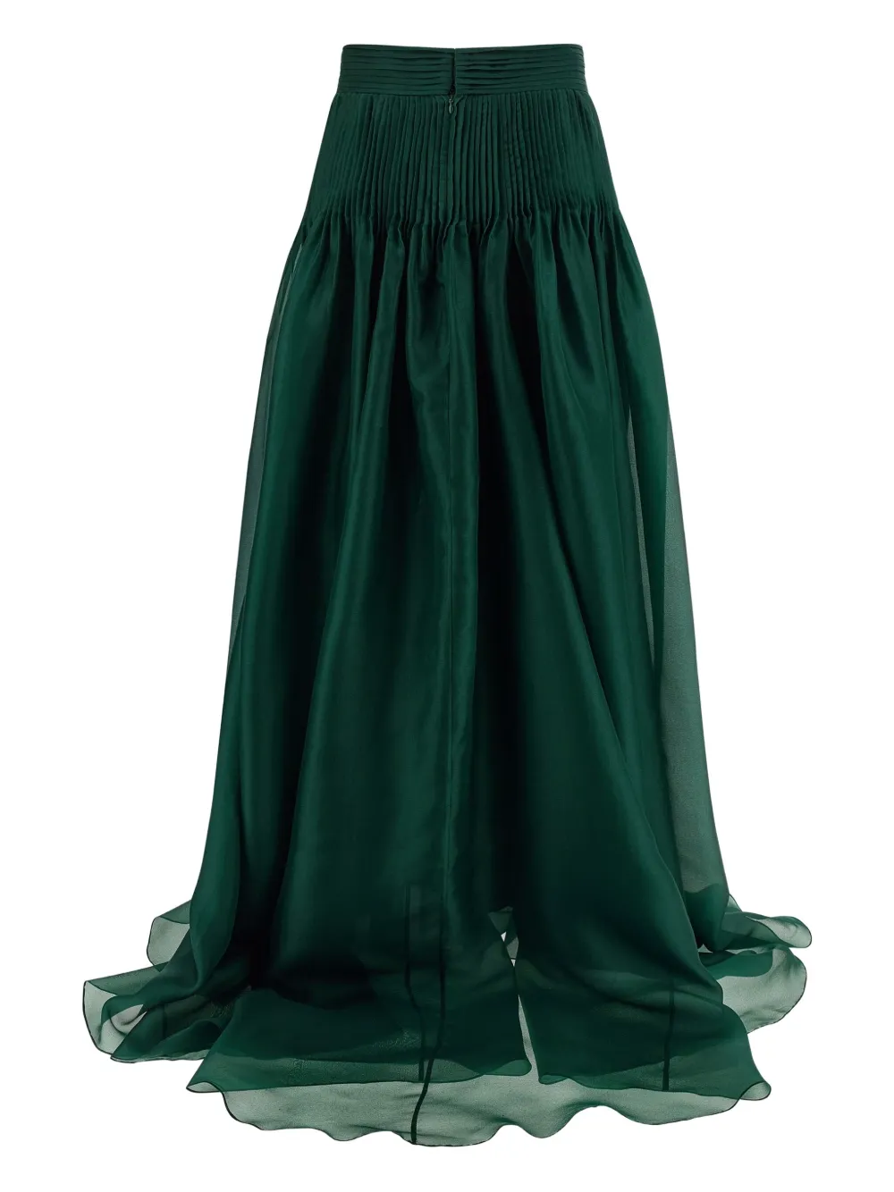 

Юбка из органзы с защипами Carolina Herrera, зеленый