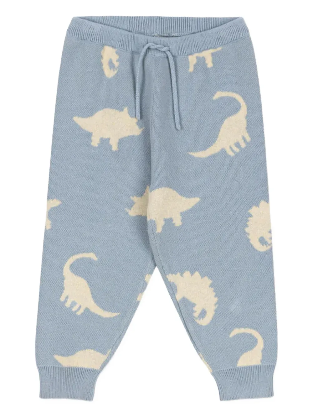 

Брюки с узором в виде динозавров, цвет лазурит Konges Sløjd, синий