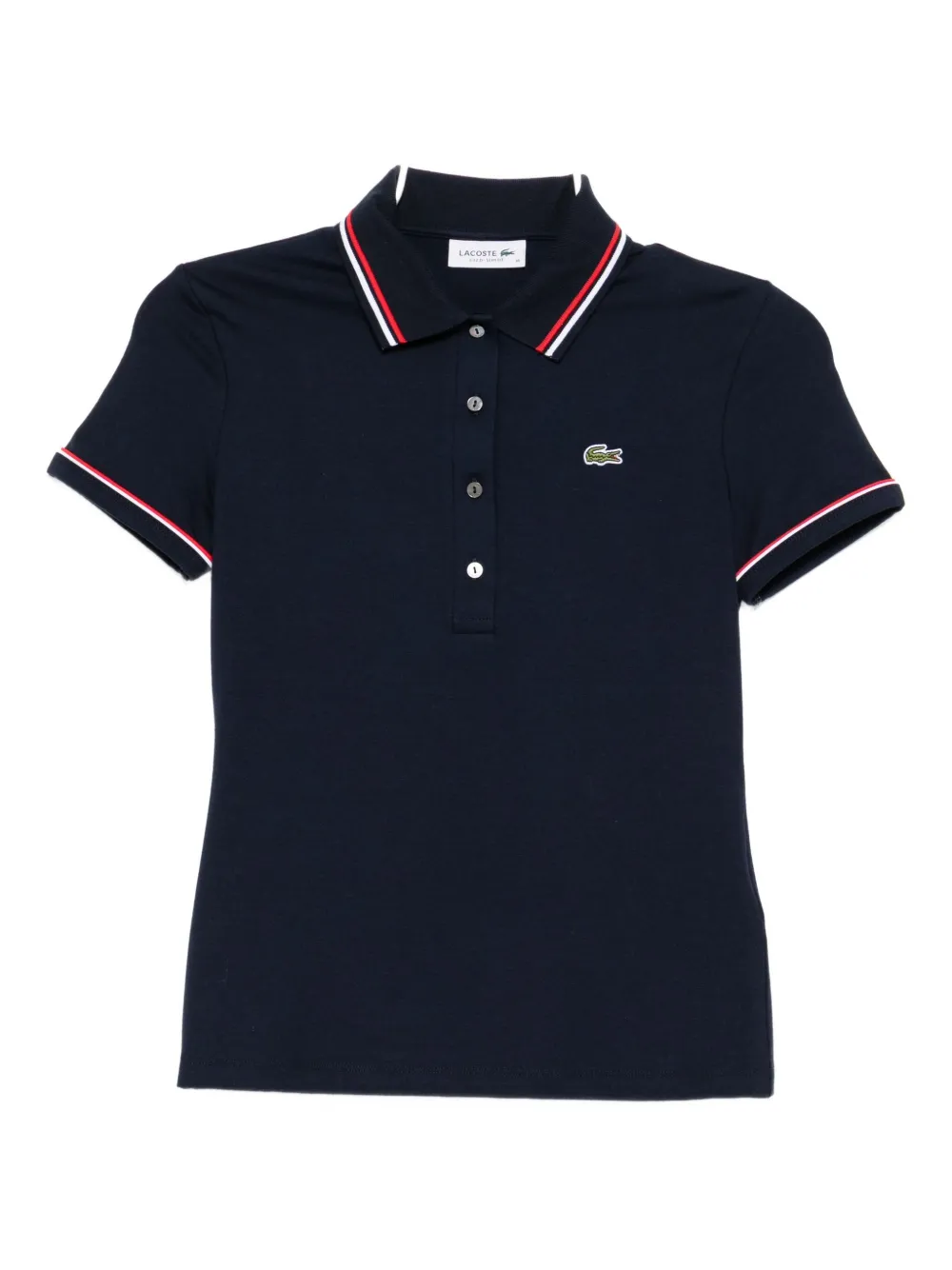 

Рубашка-поло с вышитым логотипом Lacoste, синий