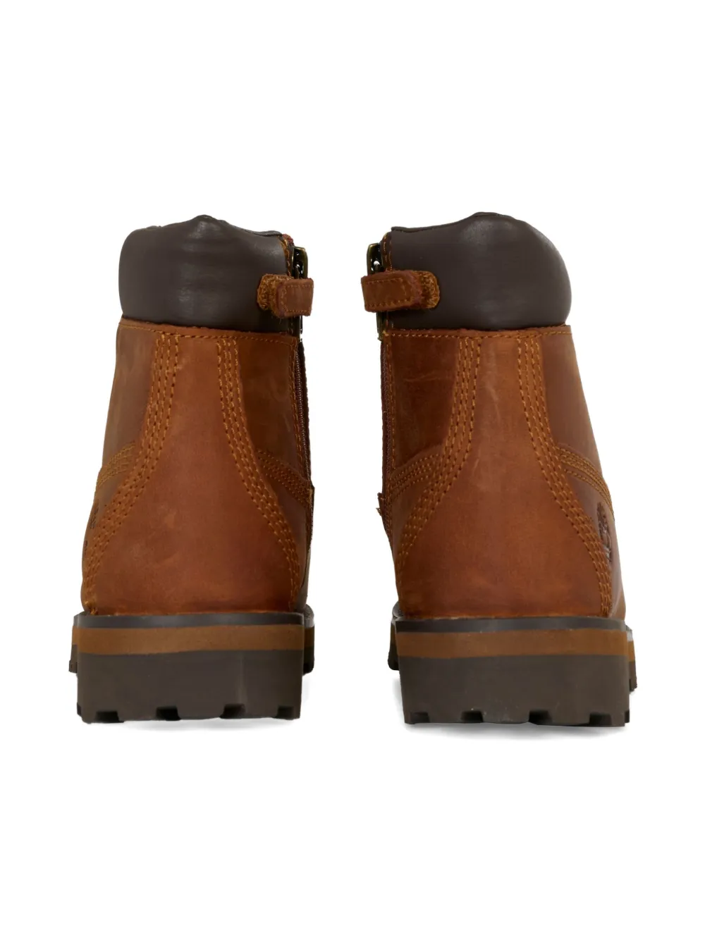 Кожаные ботинки на шнуровке Timberland Kids, коричневый — фото 4