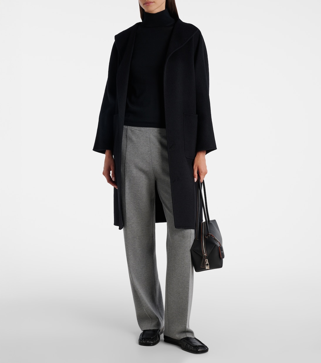 Арно спортивные брюки с высокой талией Max Mara, Grigio Chiaro — фото 2