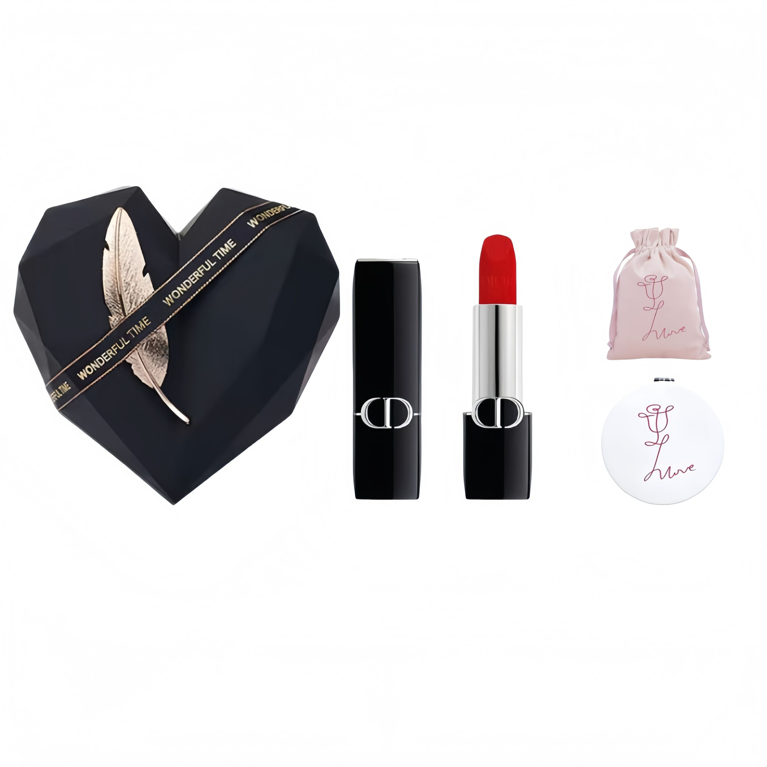 

DIOR Набор одежды vivid blue gold obsidian heart box велюр натуральный долговечный 3 шт, подарок для девушки