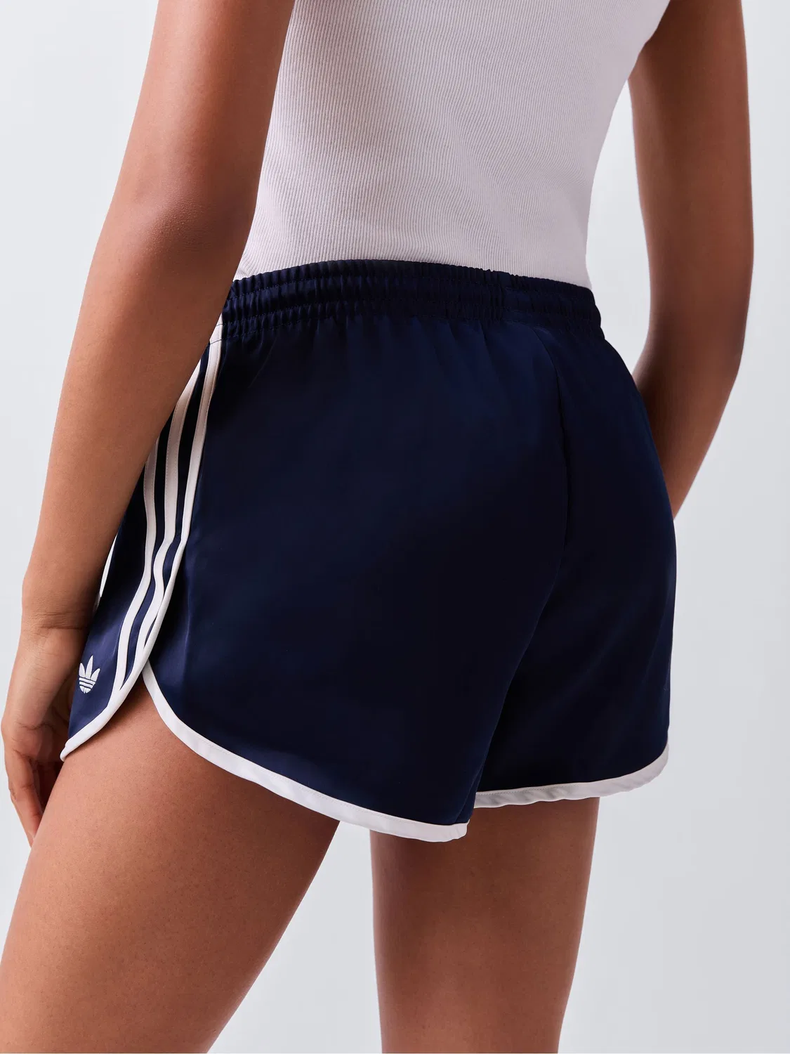 Шорты спринтерские с полосками adidas originals, Navy Blue — фото 3