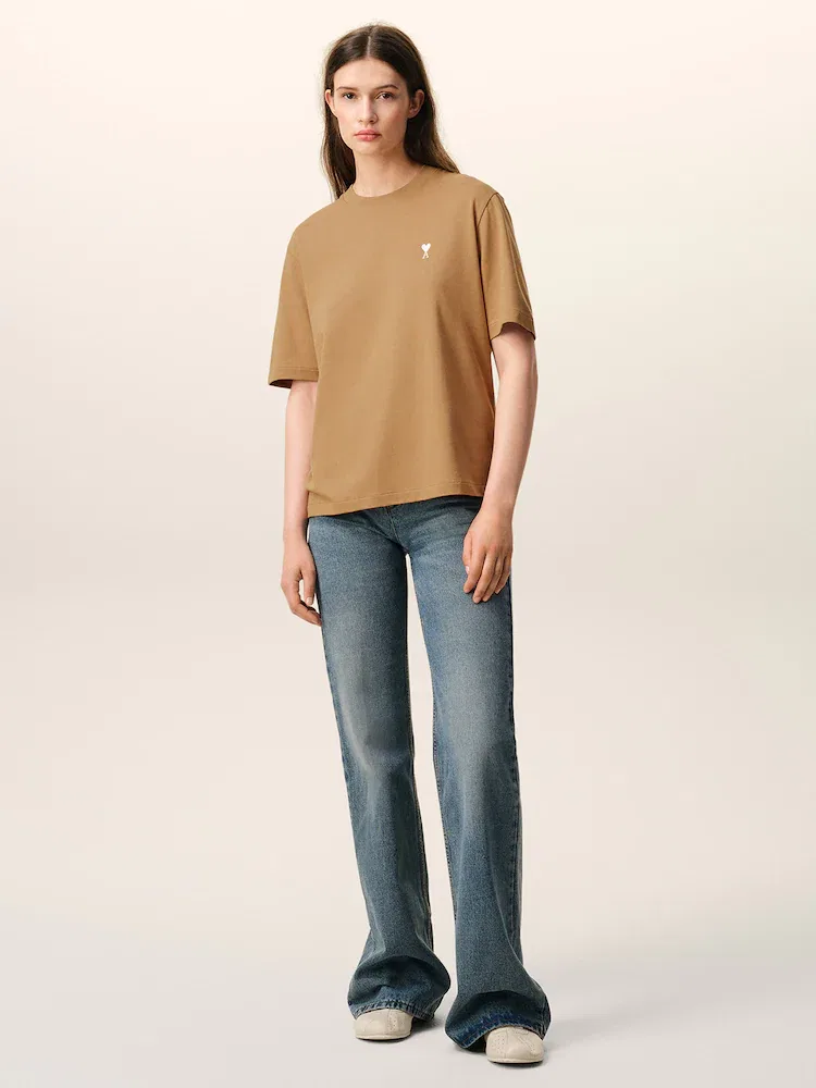 Футболка с коротким рукавом ADC Tshirt AMI PARIS, Camel