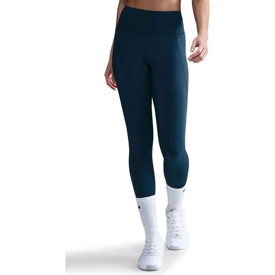Женские спортивные леггинсы с высоким поясом Dri Fit Universa HR 7/8 Tight, Nike, Петроль