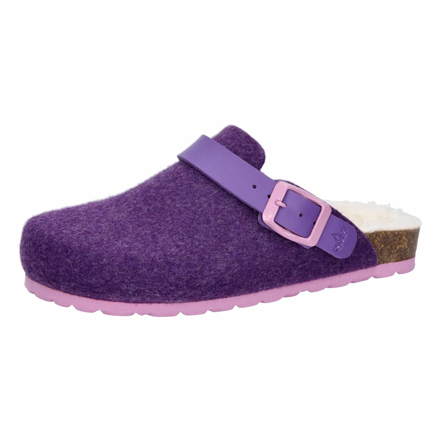 Детские домашние клоги из флиса Lico, Purple