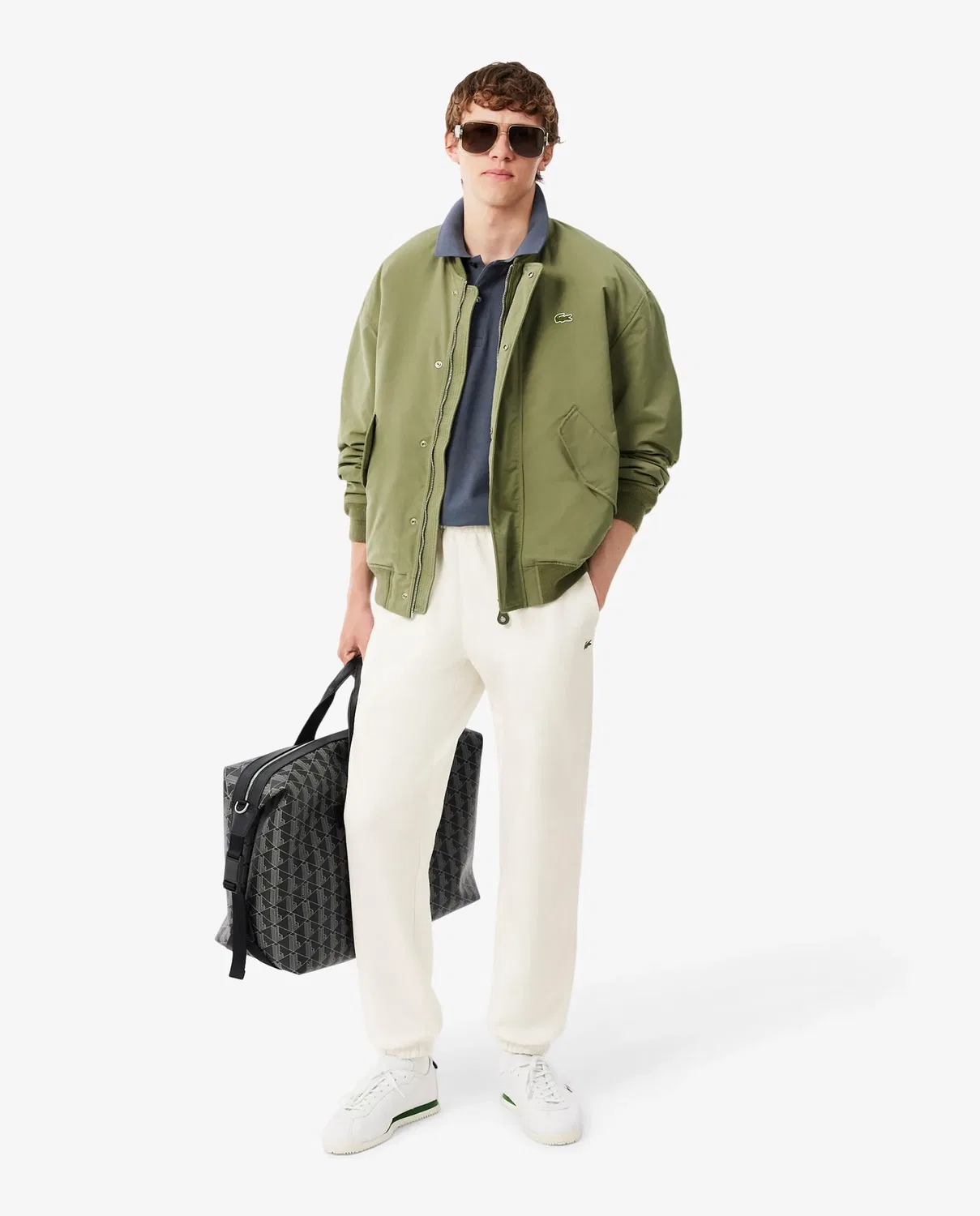 Спортивные штаны Lacoste Regular Fit, Blanco — фото 4