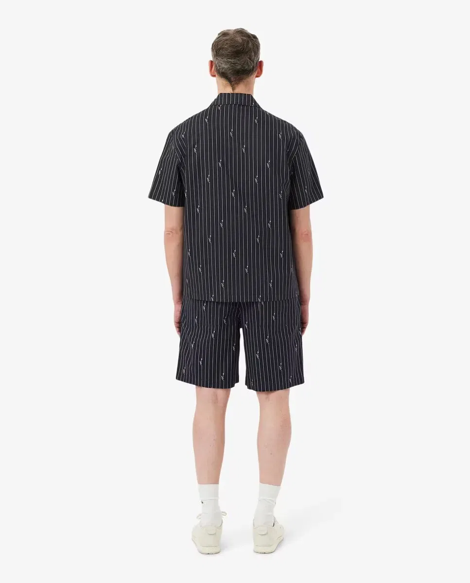 Мужские шорты из органического хлопка с принтом Lacoste, Negro — фото 2