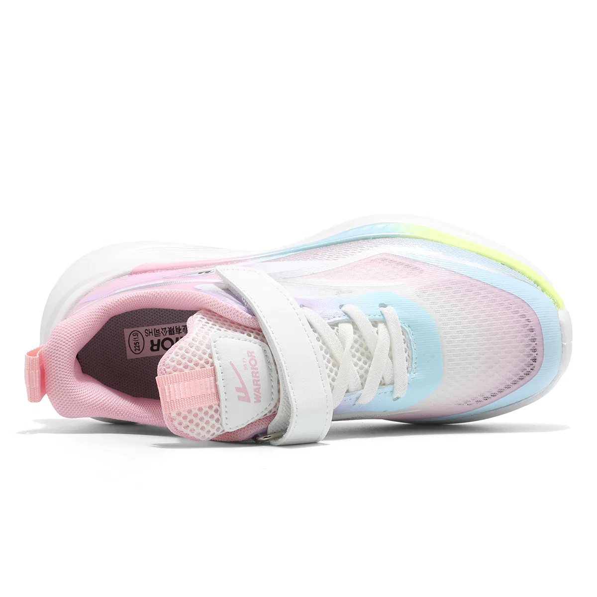 Детские кроссовки для бега с принтом WARRIOR, Ecru Pink — фото 4
