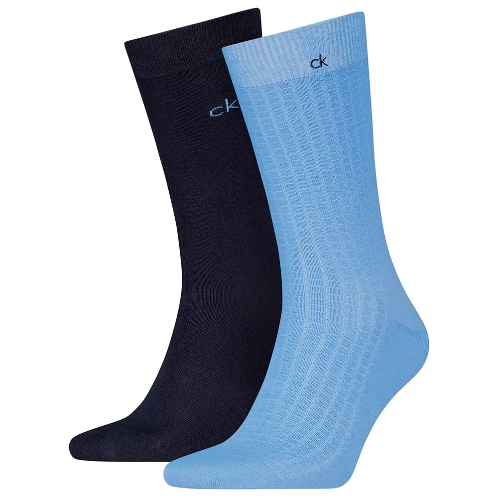 Мужские высокие носки из хлопка Calvin klein, Blue