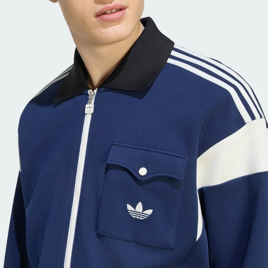 Куртка ADIDAS ORIGINALS Between-Season 'TRACK TOP' темно-синего цвета — фото 3