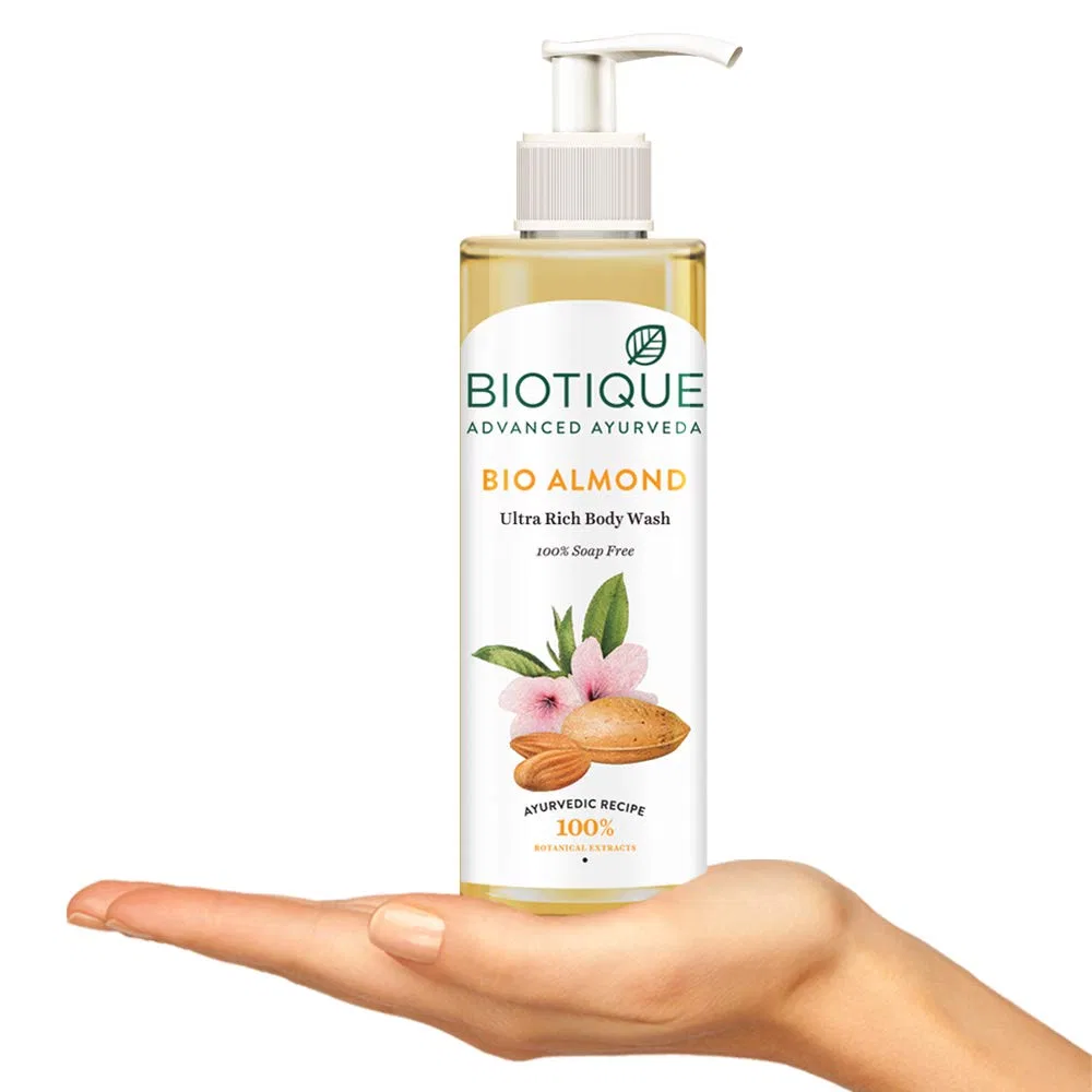 Гель для душа с миндальным маслом Biotique, 200 мл — фото 3