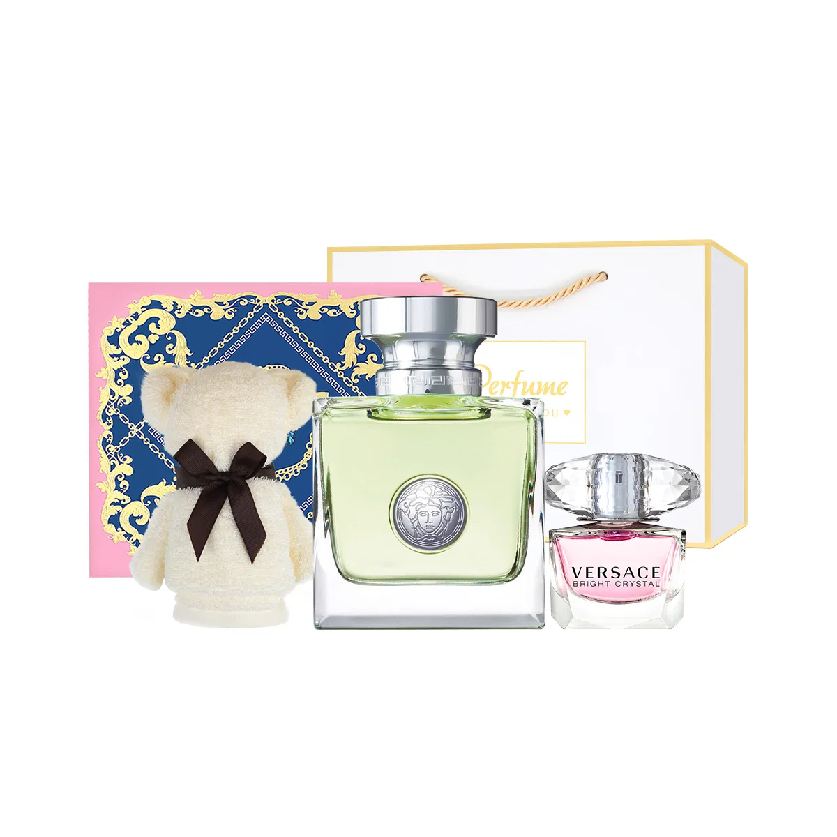 Женский набор парфюмерии VERSACE Heartbeat Woman, 50 мл + 5 мл, VERSACE, Multicolor