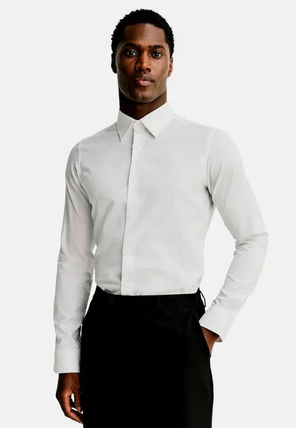 Рубашка с длинным рукавом Skinny fit Next, белый