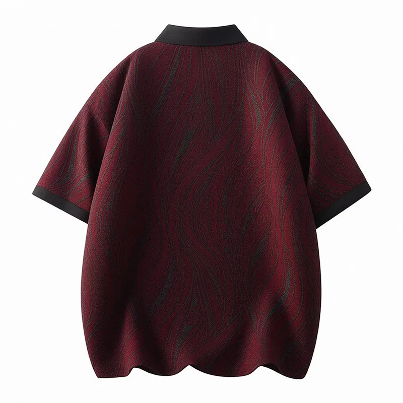 Детское поло с воротником из тонкого хлопка Sugarfunk, Upgraded Burgundy — фото 4