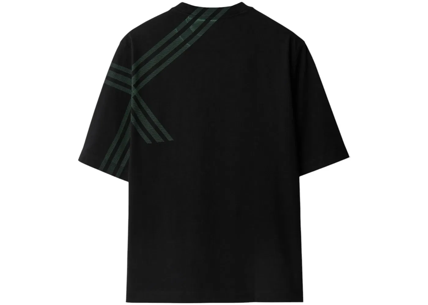 Мужская футболка с принтом Burberry Check Print T-shirt Burberry, Black — фото 2