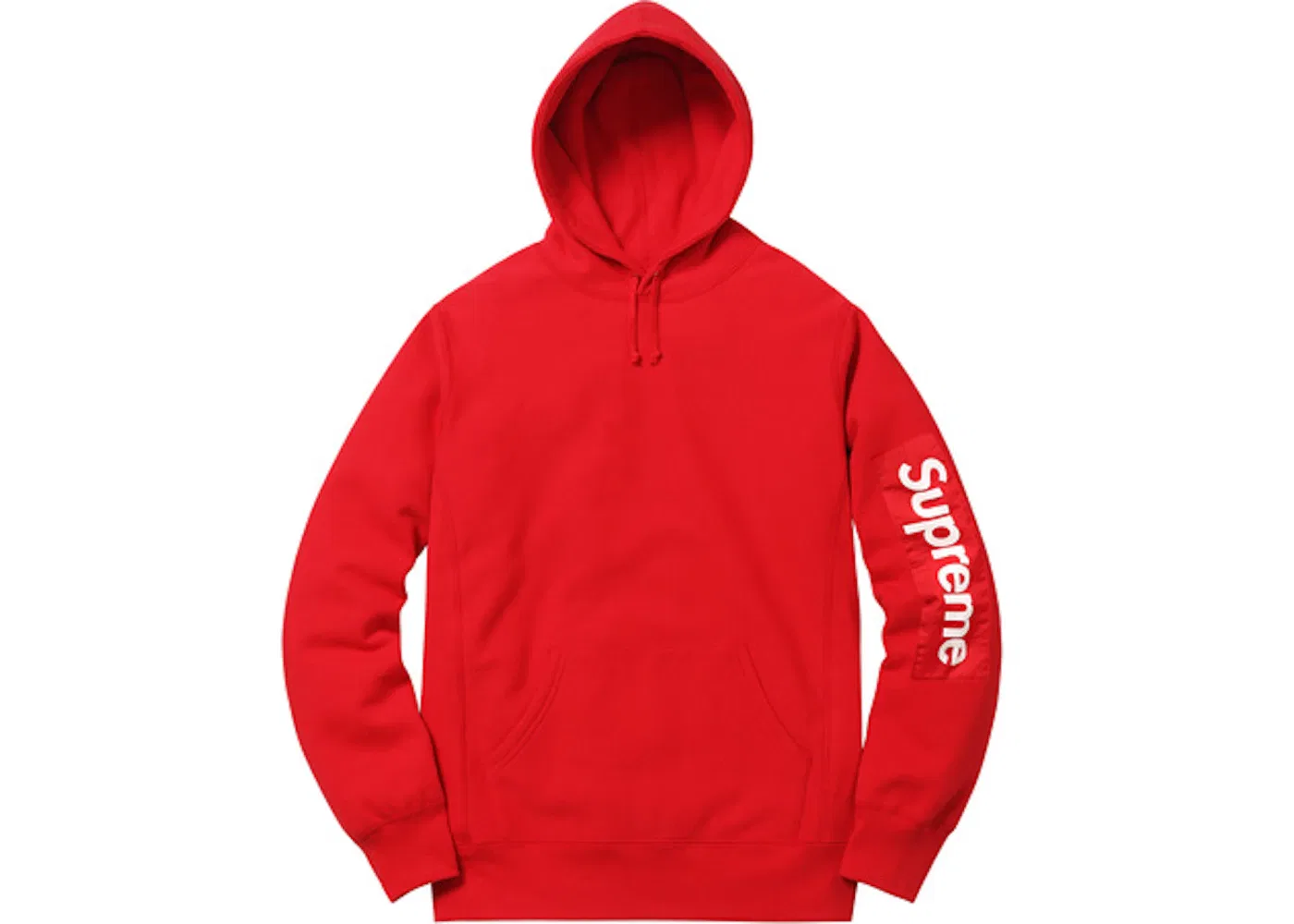 Мужская худи с патчем на рукаве Supreme Sweatshirt, Red