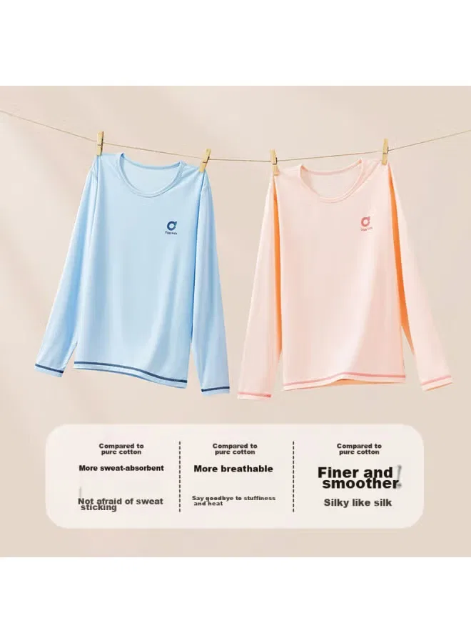 Комплект домашней одежды с длинным рукавом для мальчика Dggkids Top Melon, синий — фото 3
