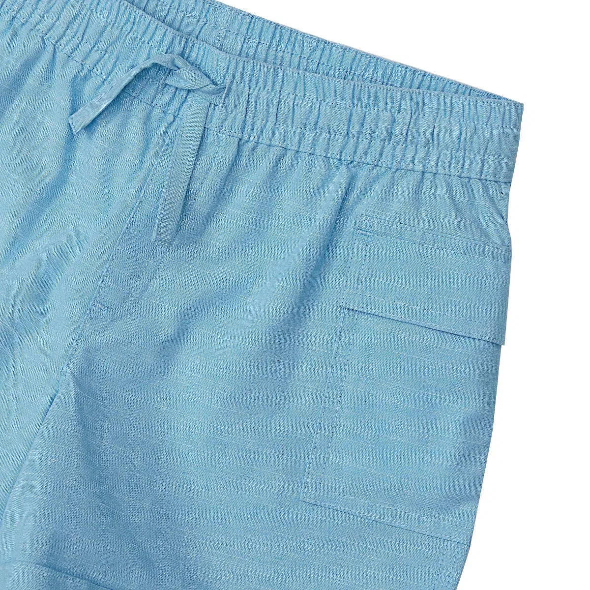 Детские шорты для девочек с карго-карманами Utility Cargo Shorts Lands' End, Baltic Sea Blue — фото 3