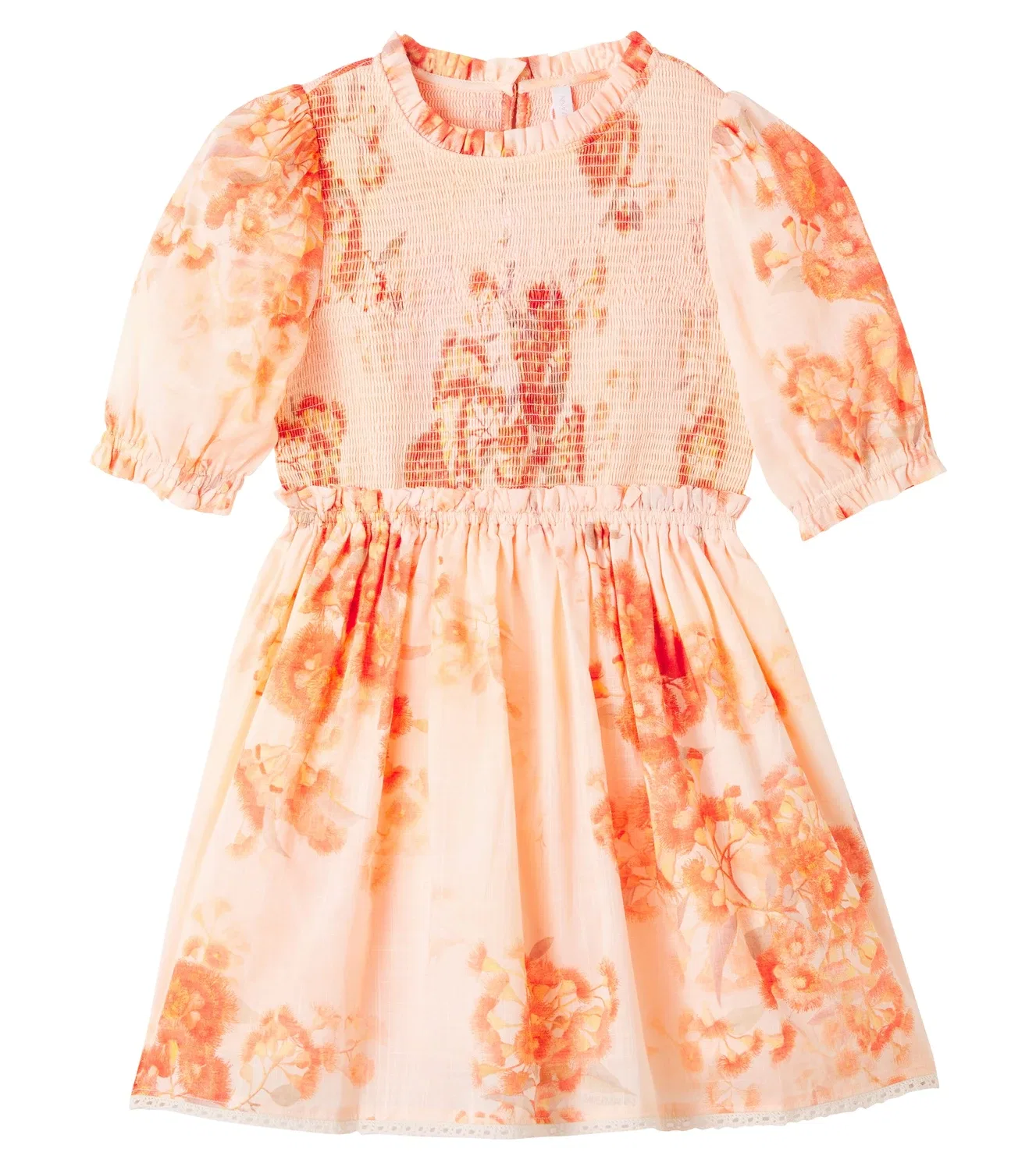 Платье с цветочным принтом Zimmermann Kids, Red Botanical Floral