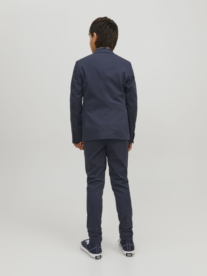 JACK & JONES Junior Однобортный пиджак темно-синего цвета — фото 4