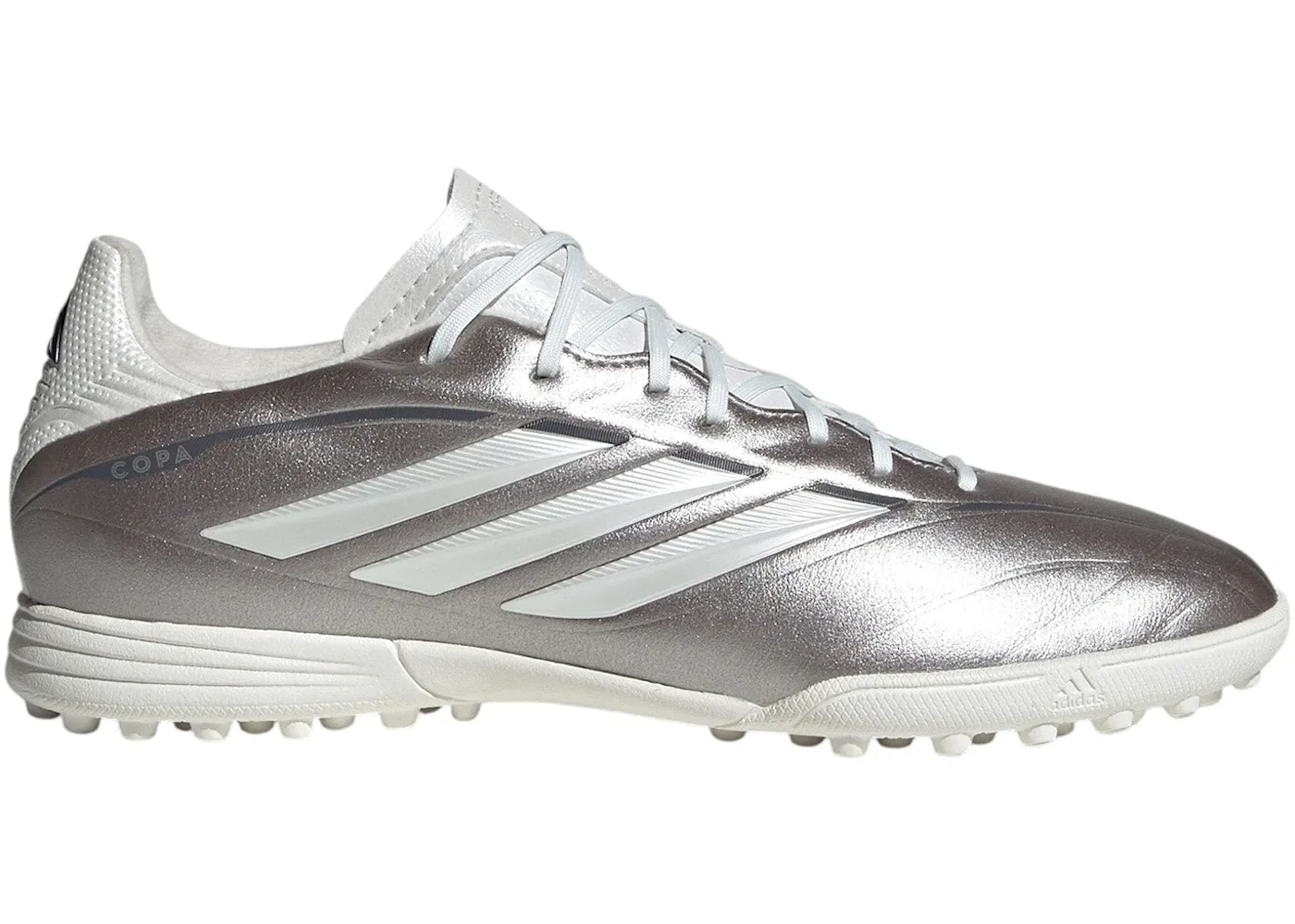 Детские бутсы с длинным рукавом Adidas Copa Pure 4 League TF, Taupe Met./Zero Metalic/Night Metallic