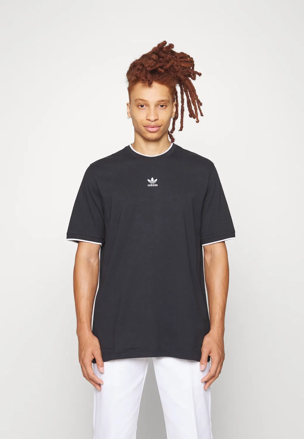 Ess - футболка с принтом Adidas Originals, Black — фото 4