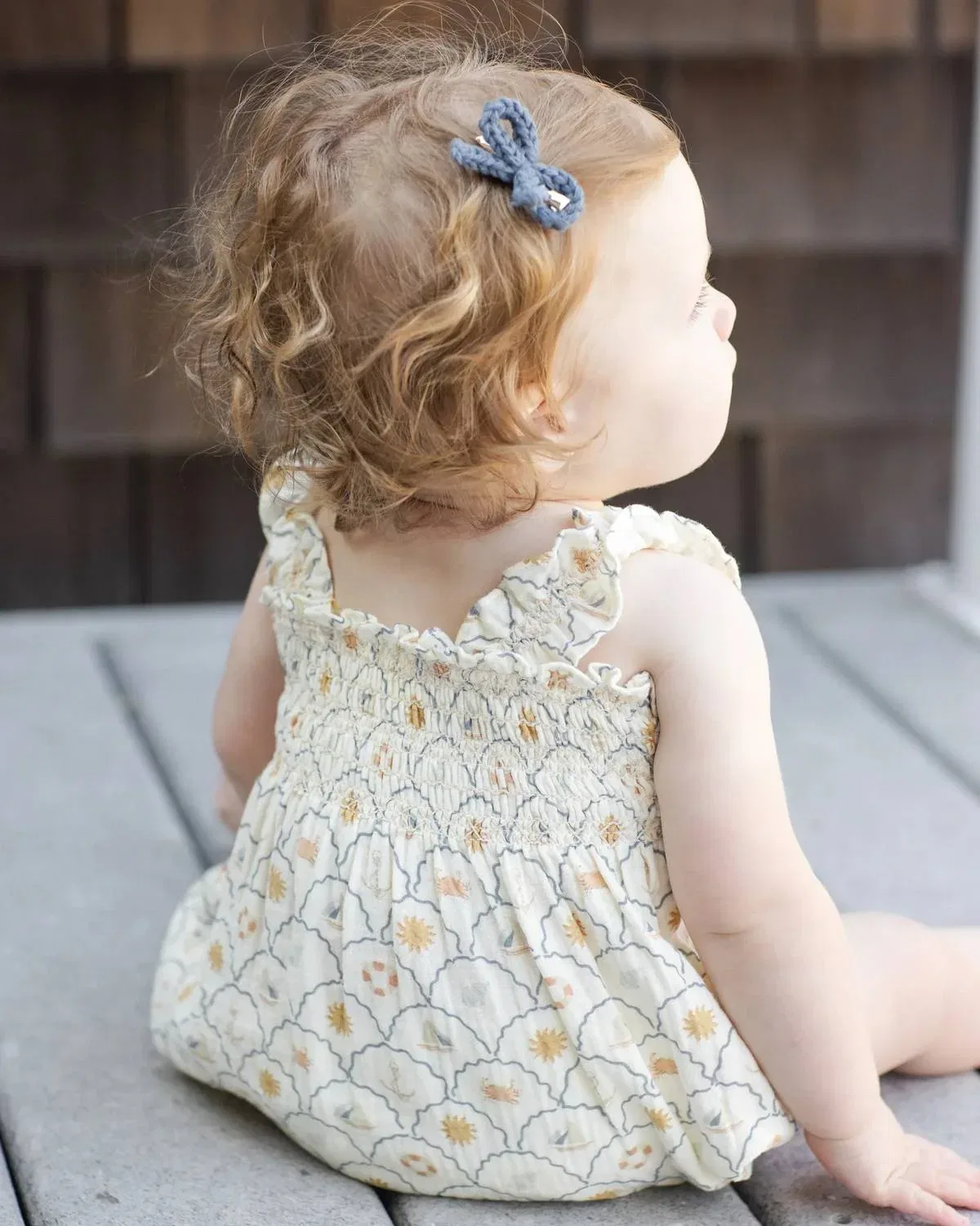 Детский боди-комбинезон для девочек с оборками Julia Romper Rylee + Cru, Ivory — фото 2