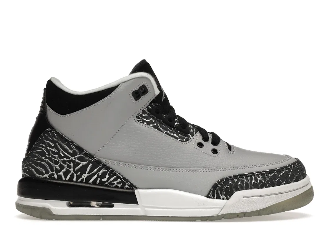 Детские кроссовки Lifestyle Jordan 3 Retro, Wolf Grey/Metallic Silver-Black