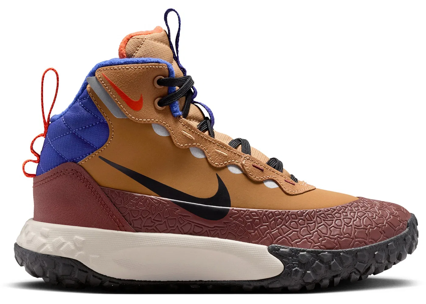 Детские ботинки с высоким верхом Nike Terrascout, Flax Bronze Eclipse Deep Night Black