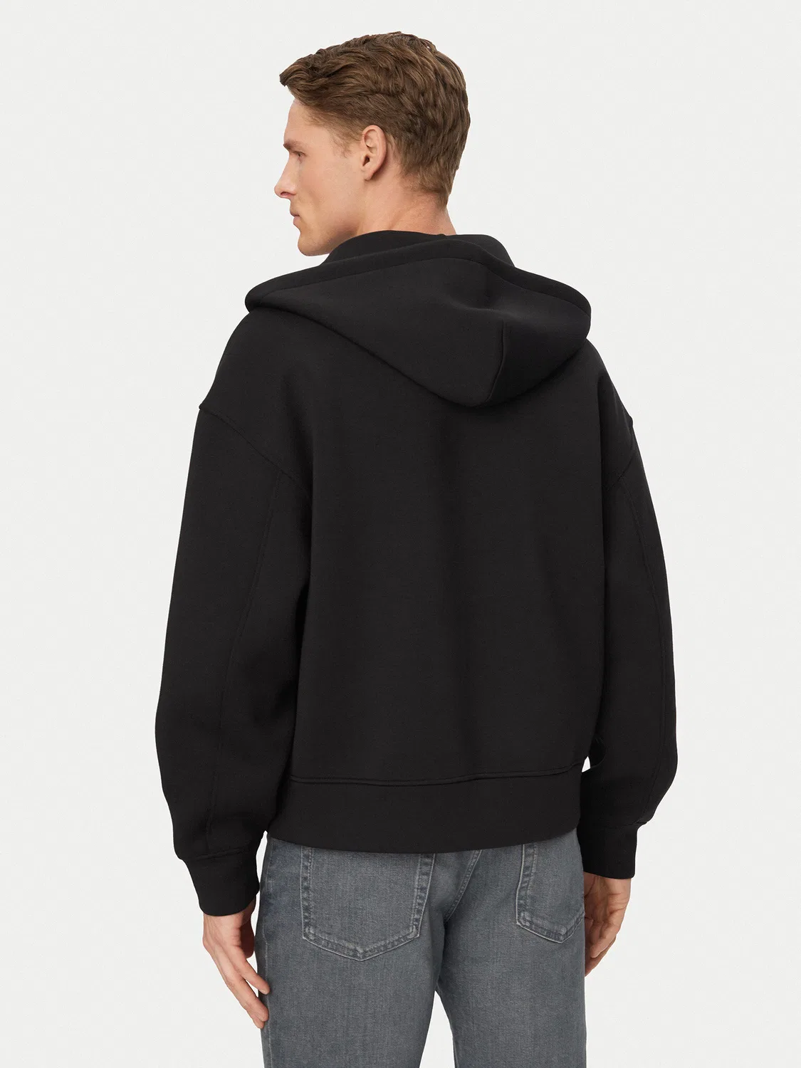 Мужской свитшот свободного кроя Calvin Klein, черный — фото 3