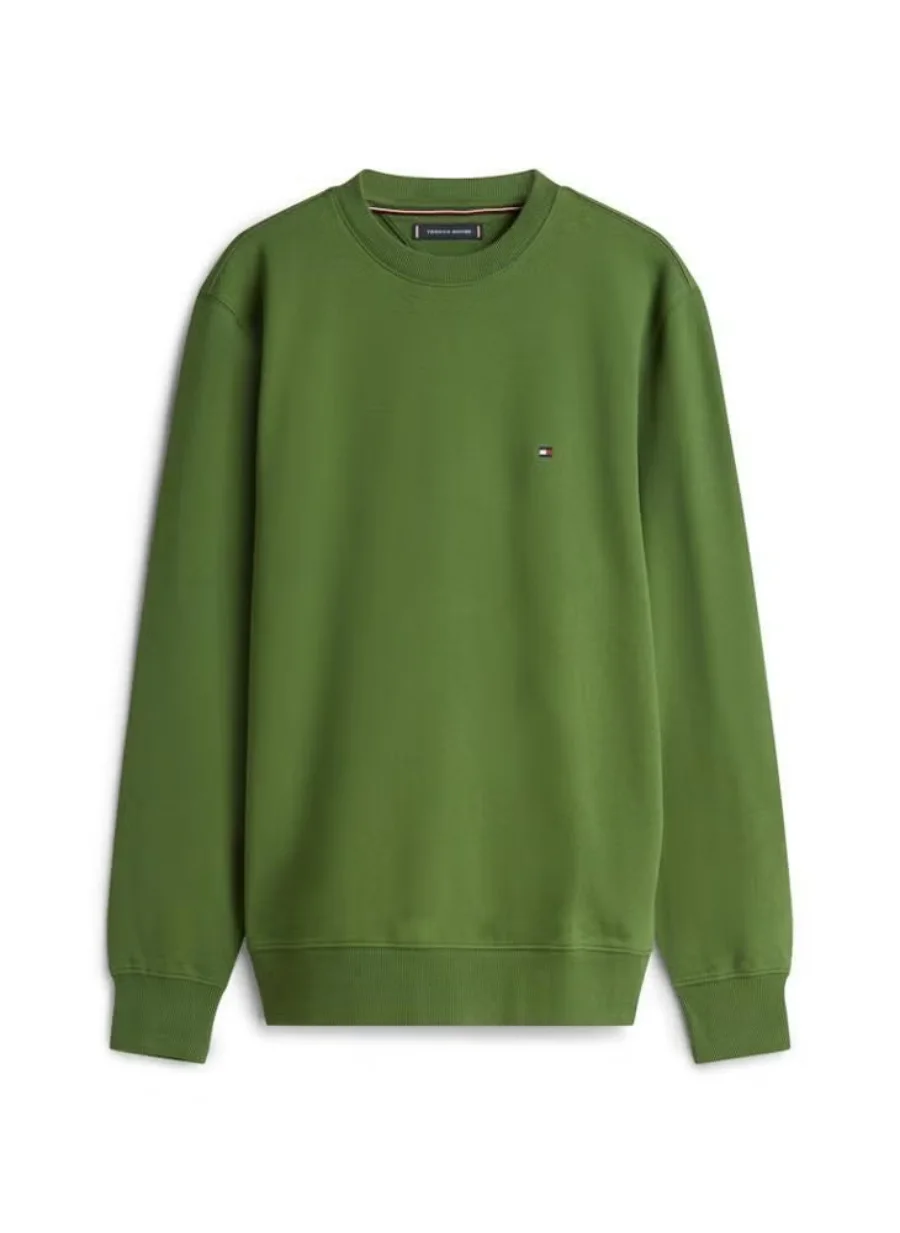 Свитшот Tommy Hilfiger Flag Embroidery, зеленый — фото 2