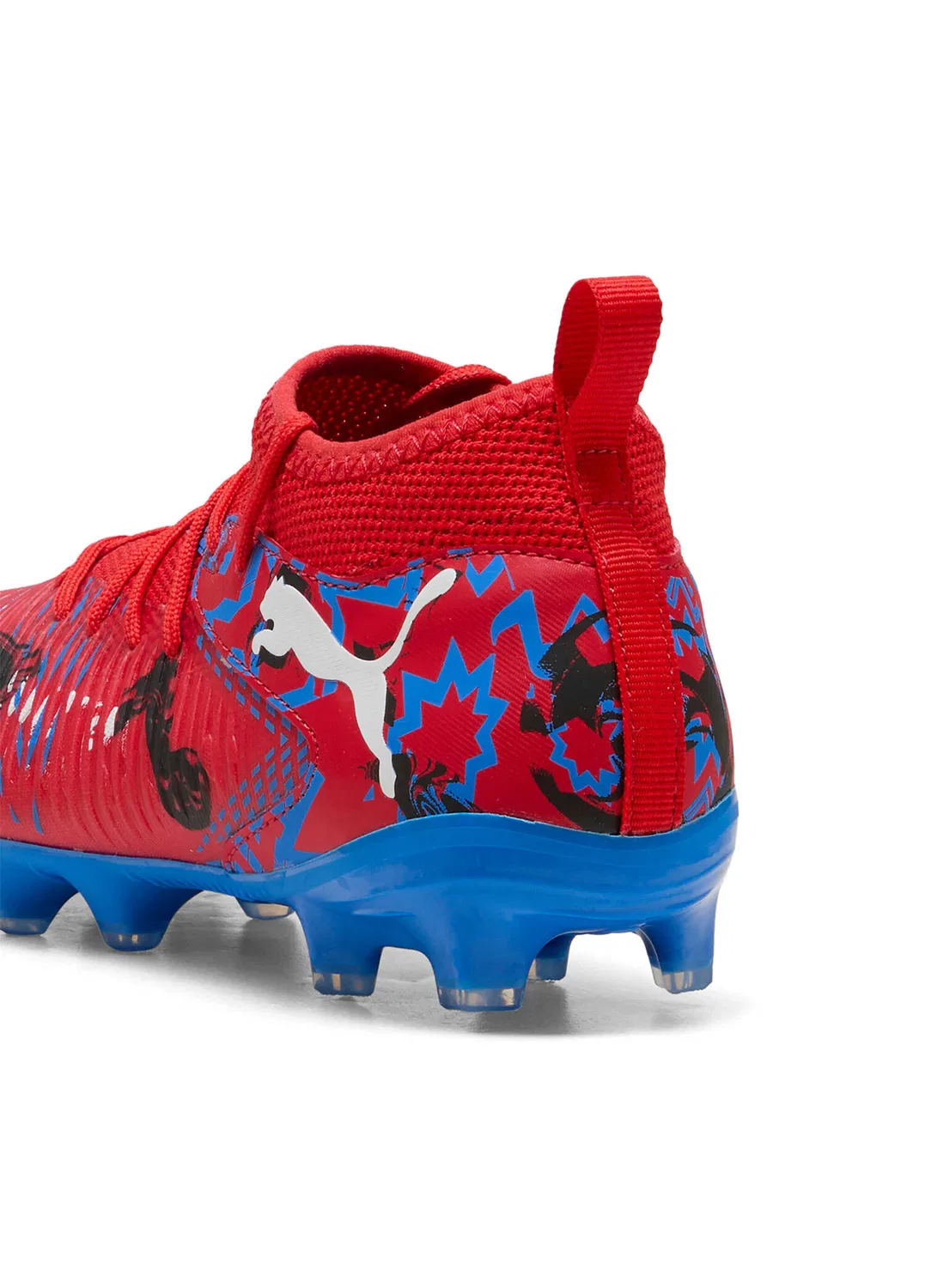 Кроссовки футбольные Puma Future 8 Match Playmakers FG/AG, PUMA Red-PUMA Black-Ultra Blue — фото 2