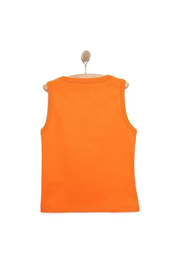 Детская футболка для мальчиков с принтом Hellobaby Ebebek Hello Baby, Orange — фото 2