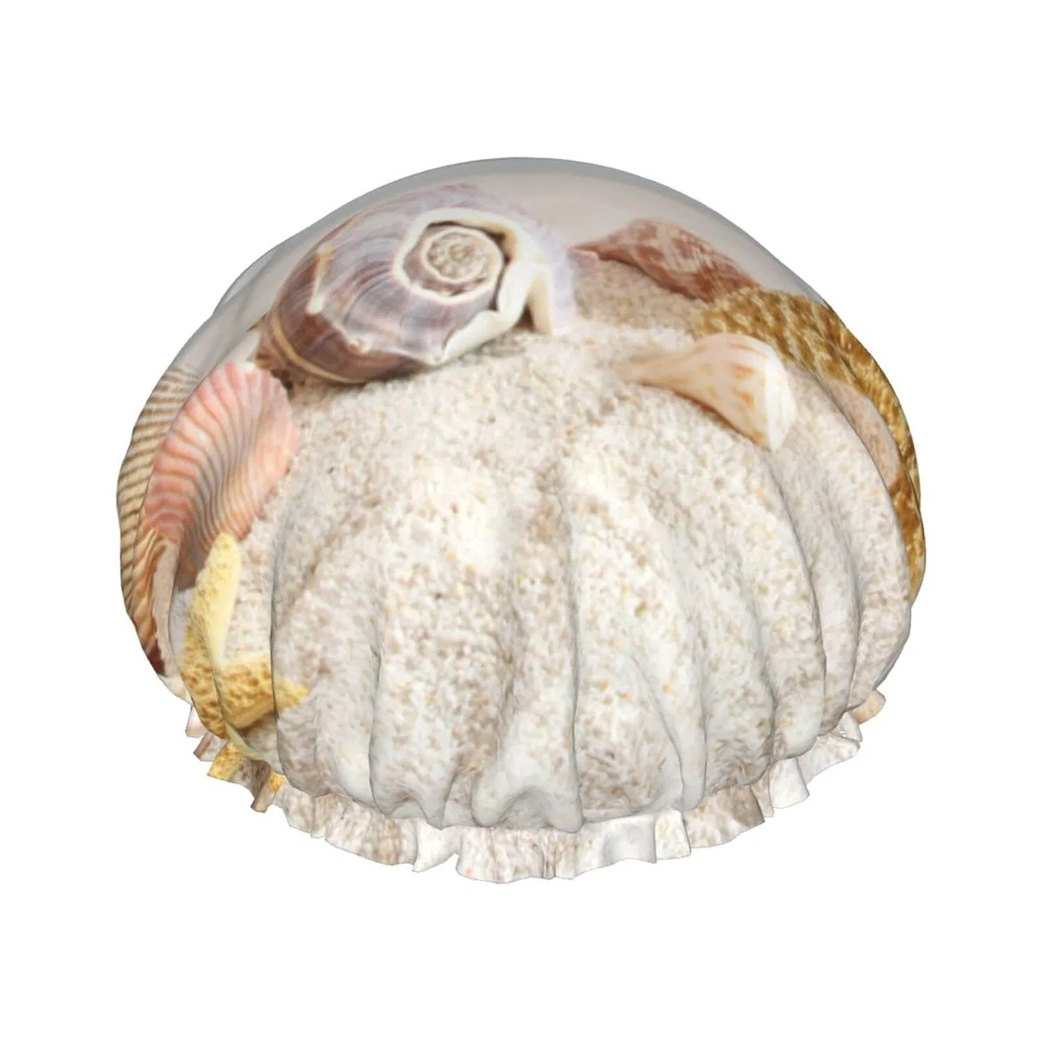 Шапочка для душа с морскими ракушками, ASEELO, 1 шт, 33 см, Black