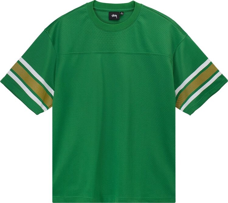 Футболка Stussy Mesh Football Jersey 'Green', зеленый — фото 2