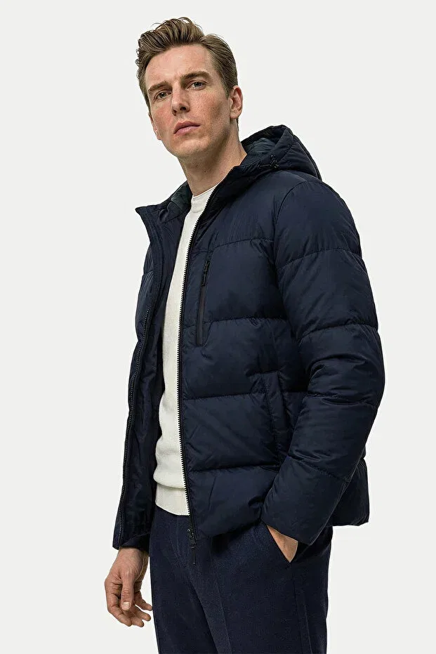 Детская зимняя куртка-пуховик с принтом D1Fference, A. Navy Blue — фото 2