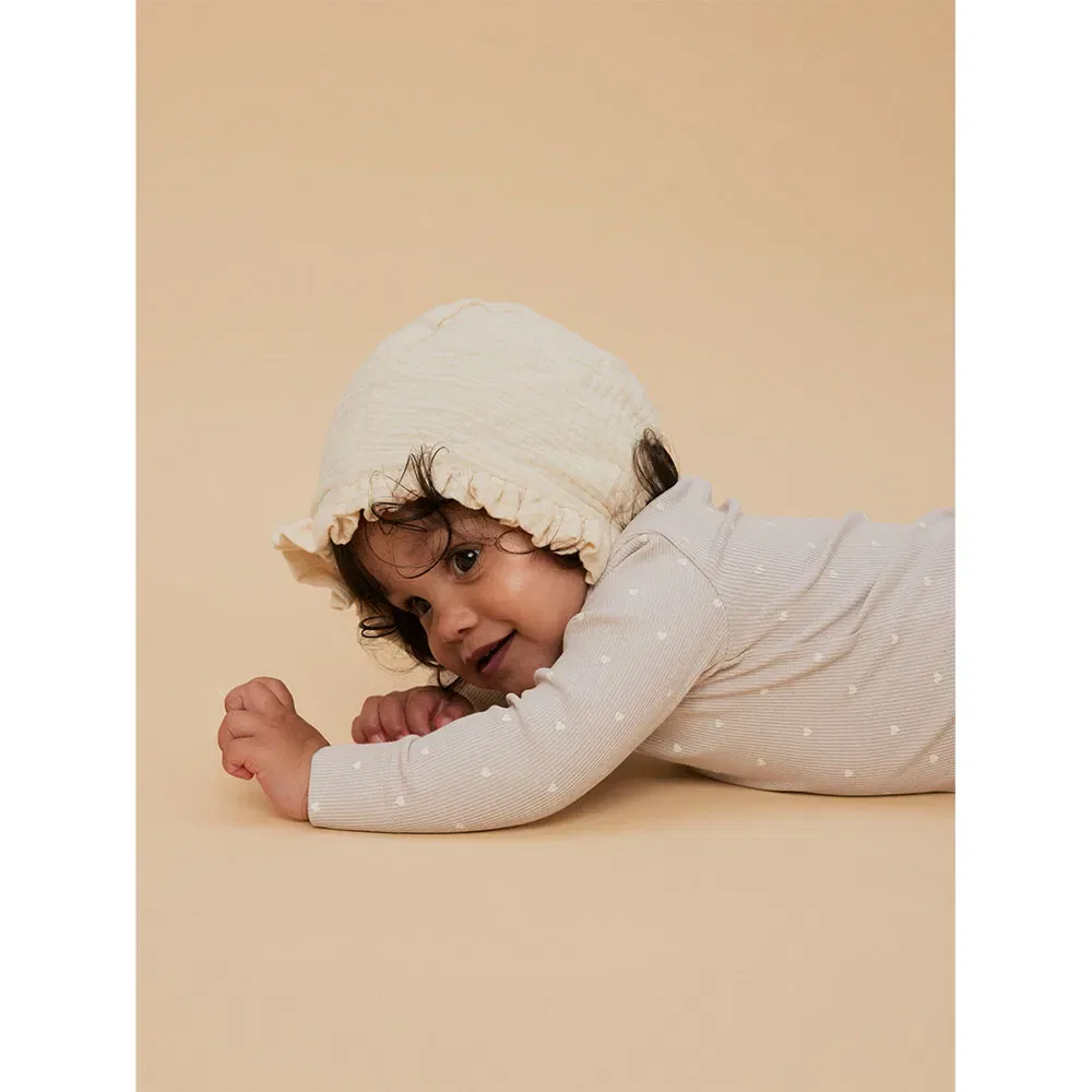Боди с длинными рукавами Name It Gago Slim Lil Atelier, бежевый — фото 4