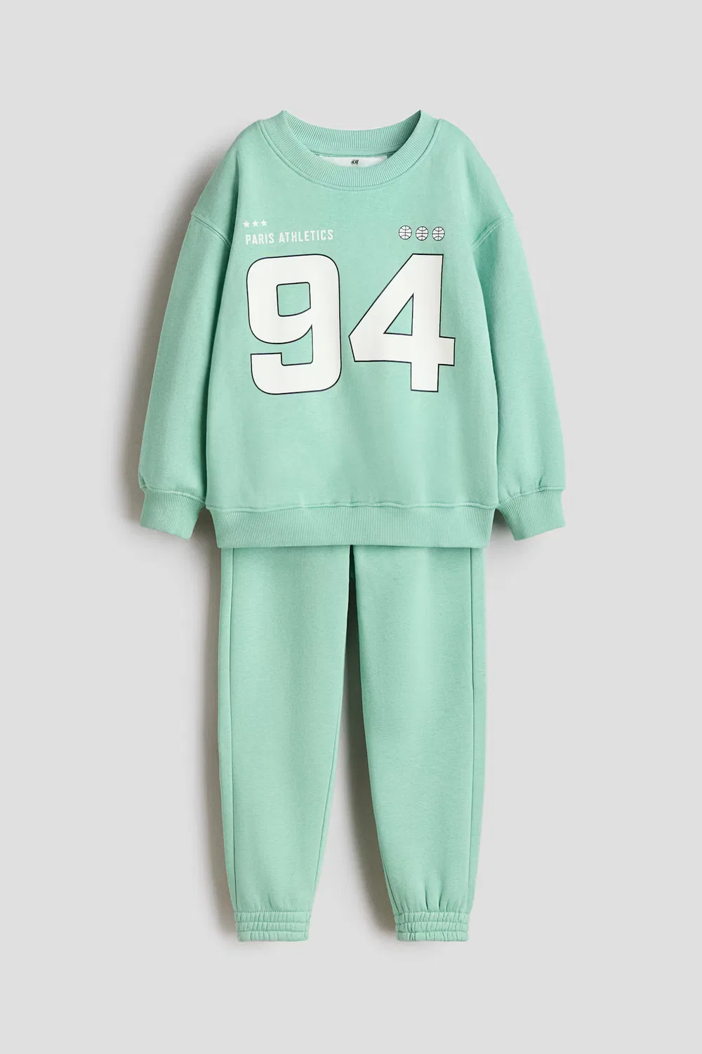 Комплект из двух предметов: толстовка и спортивные штаны H&M, Hellgrün/94