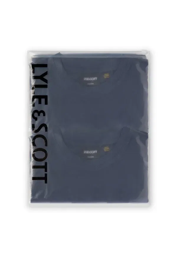 Комплект из 2 футболок Basic T-shirt Lyle & Scott, темно-синий — фото 3