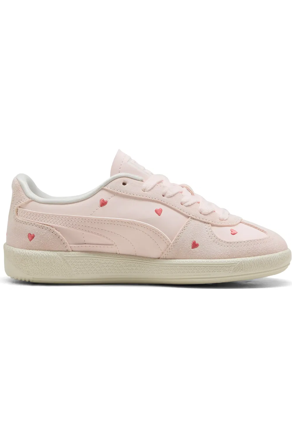 Детские кроссовки с сердечками Palermo PUMA, Jasmine Flower/Vapor Gray — фото 3