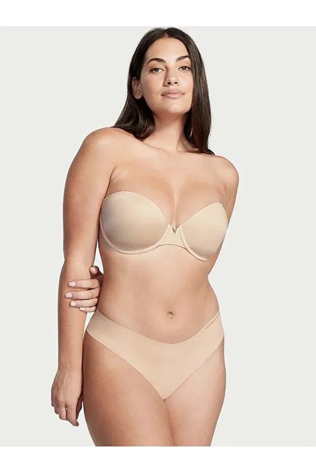 Женский бюстгальтер без бретелек с пуш-ап Victoria'S Secret, Marzipan — фото 2