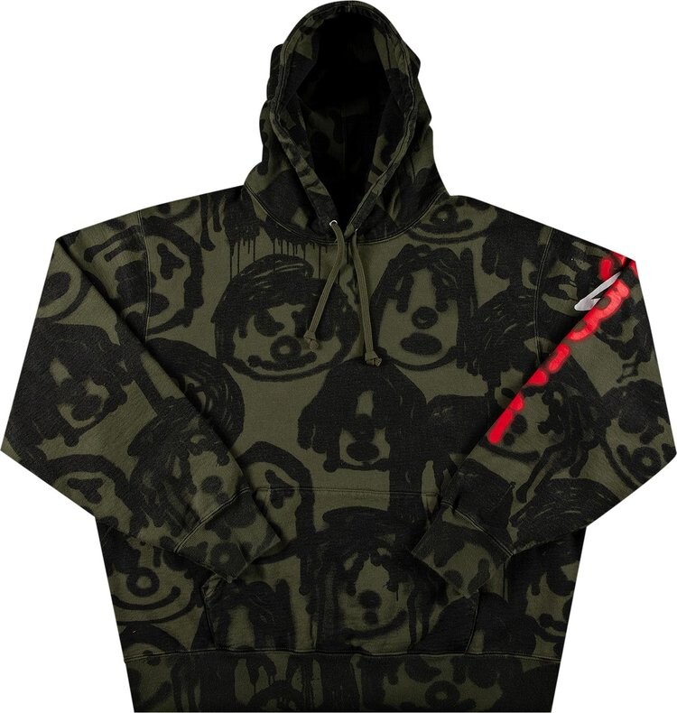 

Толстовка Supreme x Yohji Yamamoto Hooded Sweatshirt 'Olive', зеленый